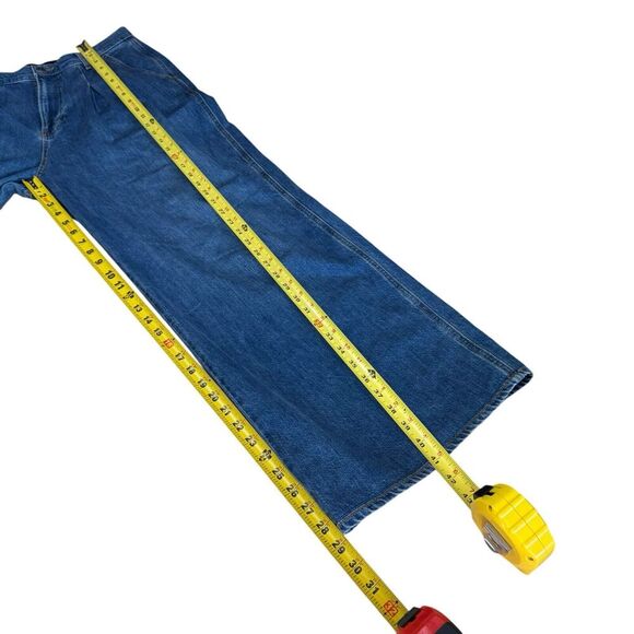 Veronica Beard Mia Wide Leg Trouser High Rise Sz 30 Blue Flare Boho Hippie - Picture 10 of 12